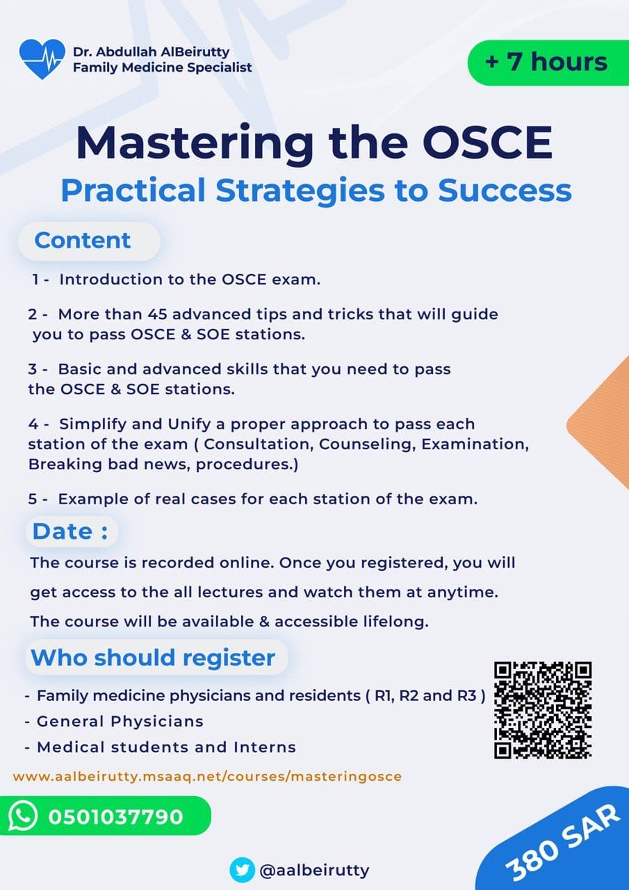 Mastering the OSCE ( online course )